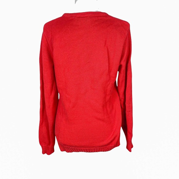 Mickey & Co Sweatshirt Sweater Vintage Crewneck Embroidered Red Disney - Picture 6 of 9